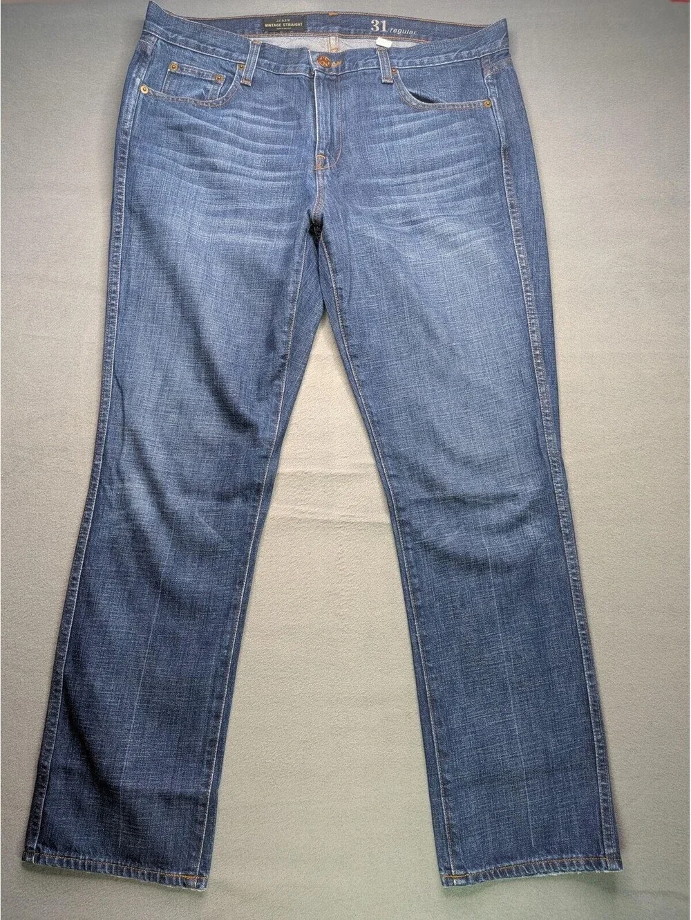 J.Crew Jeans womens 31 Blue Medium Wash Vintage Straight Regular Fit Denim 31x31